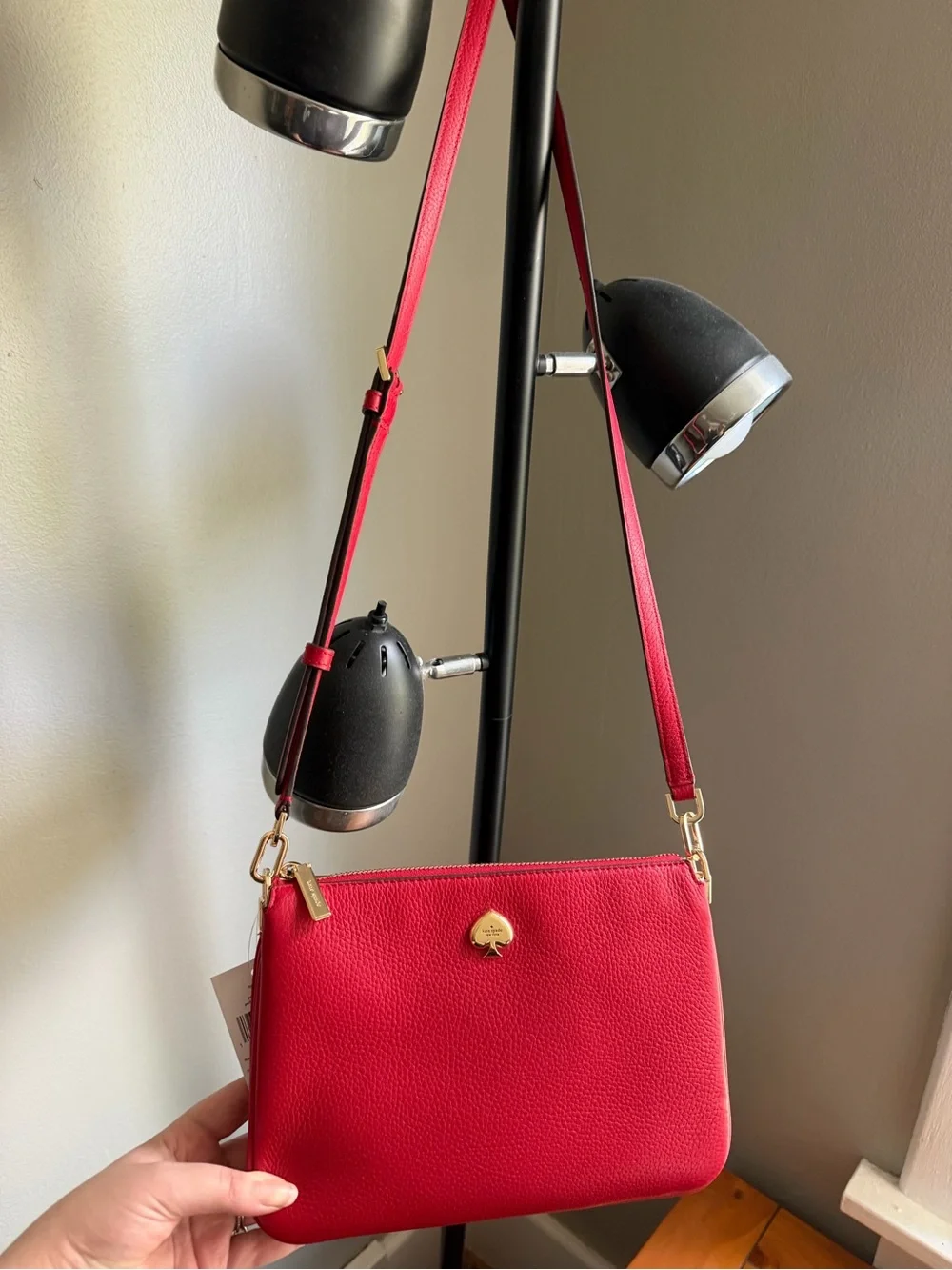 kate spade compact pebbled